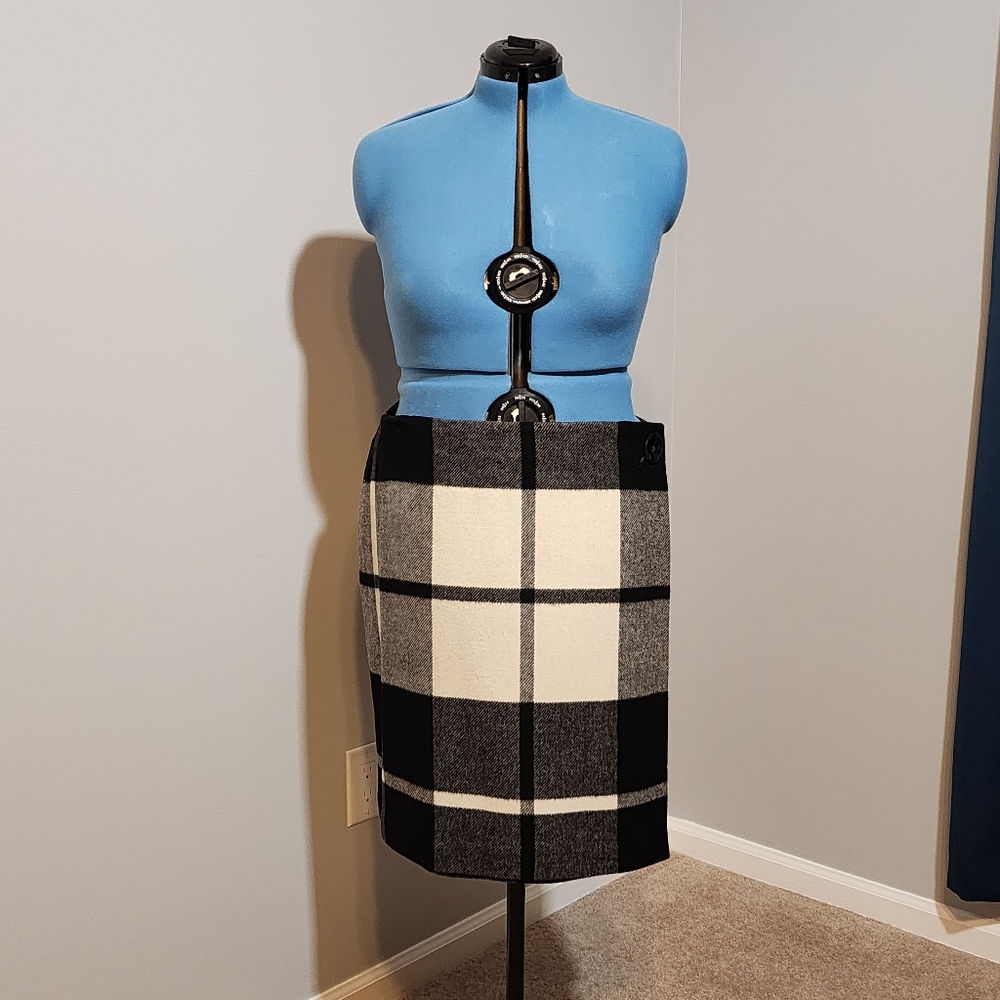 Plaid Wrap Skirt